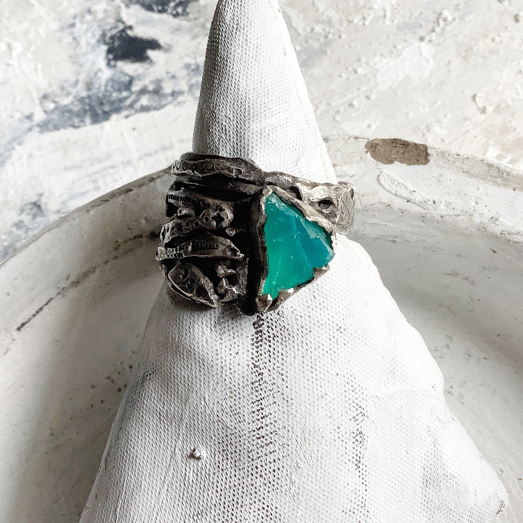 TTリング ブルーオパール 19.5号