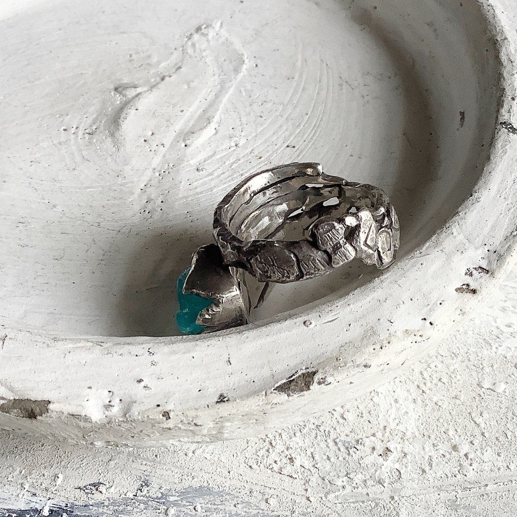 TTリング ブルーオパール 19.5号