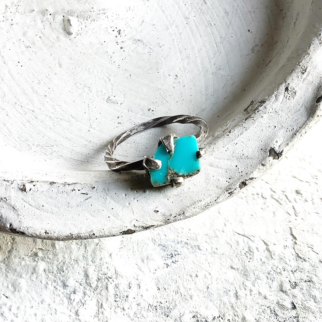 原石リング ターコイズ 18号