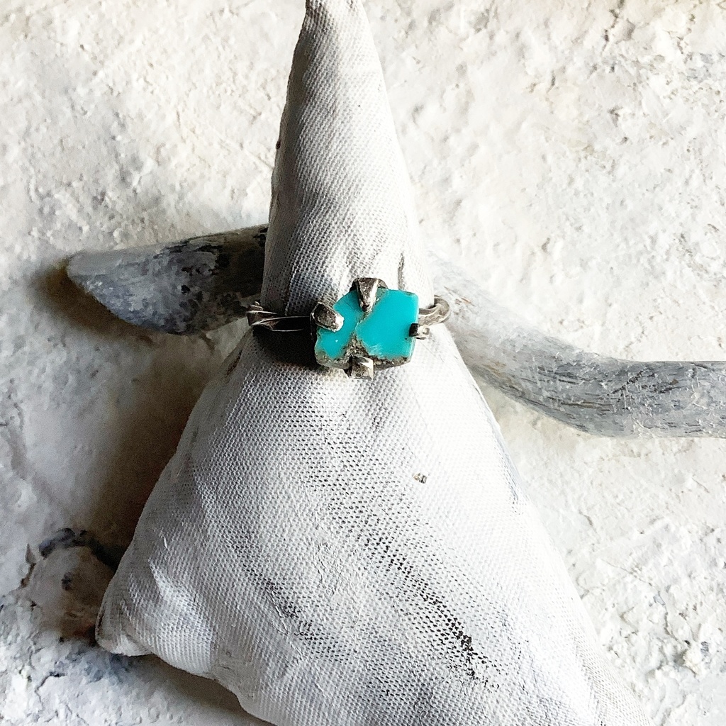 原石リング ターコイズ 18号