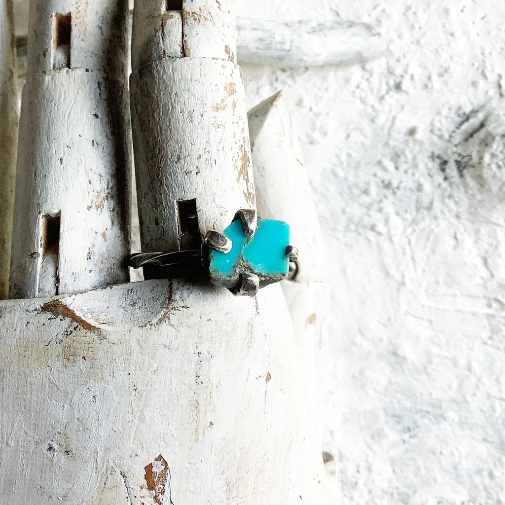 原石リング ターコイズ 18号