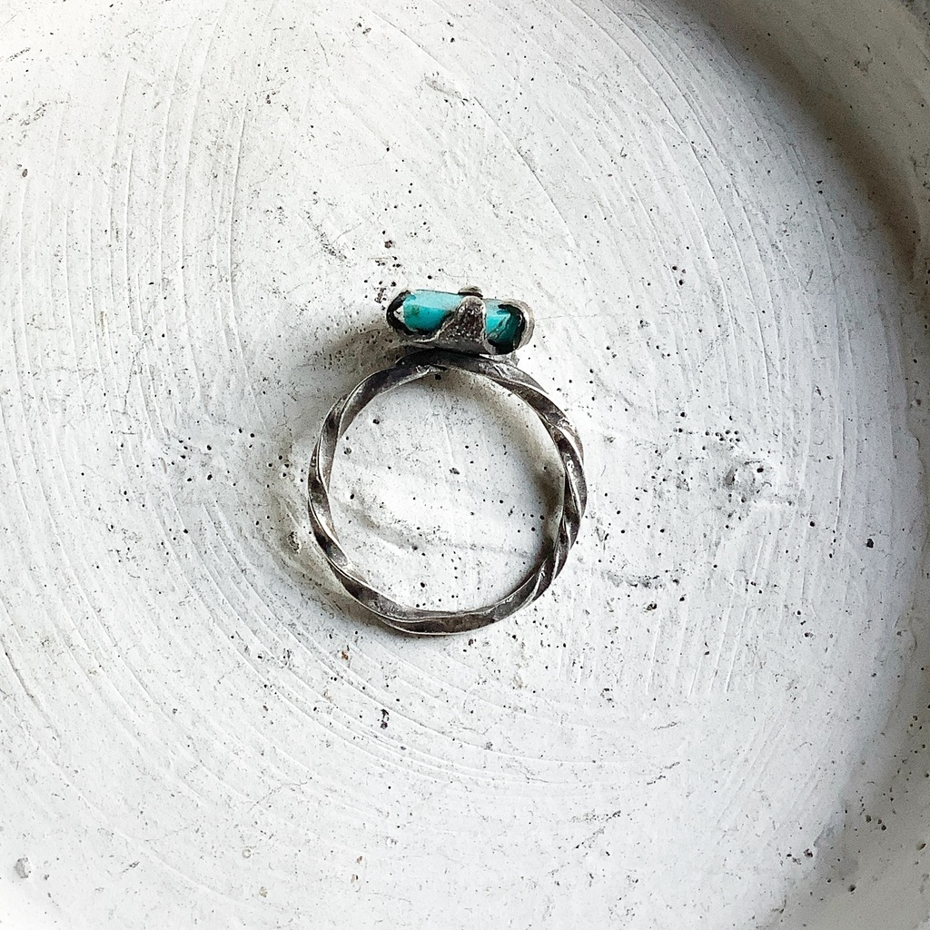 原石リング ターコイズ 18号