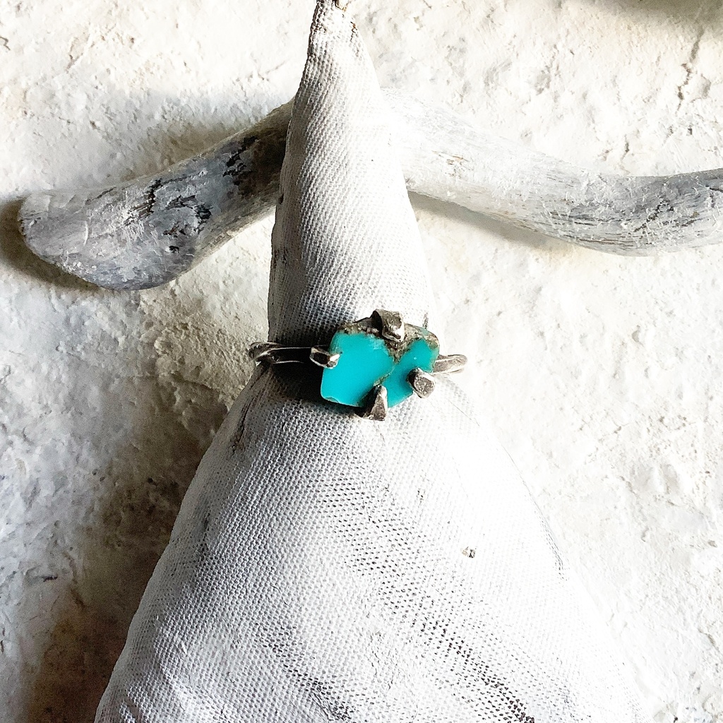 原石リング ターコイズ 18号