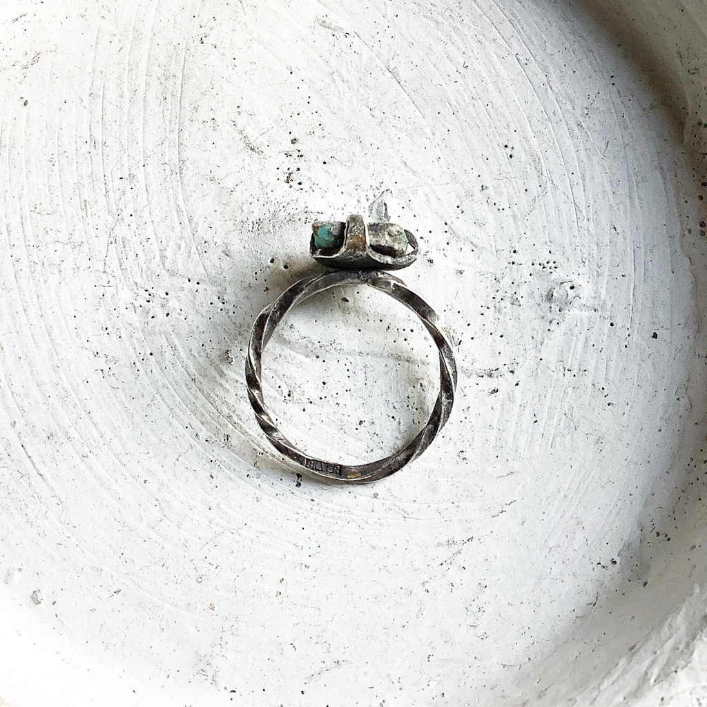 原石リング ターコイズ 18号