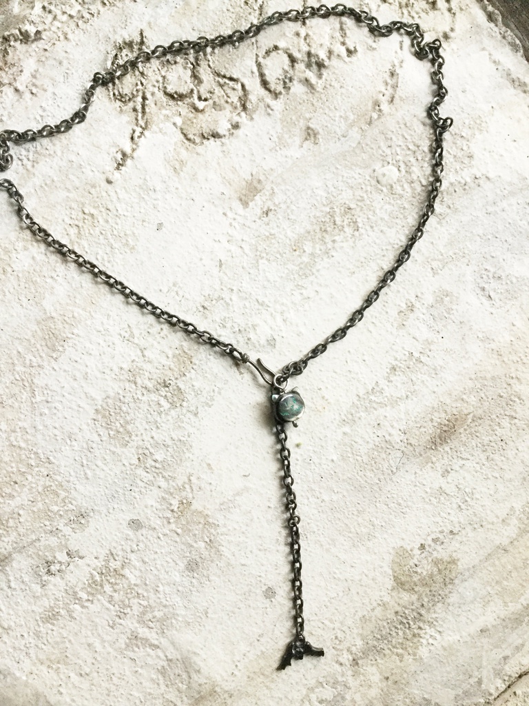 ハロウィンネコちゃん ネックレス 蝙蝠付き