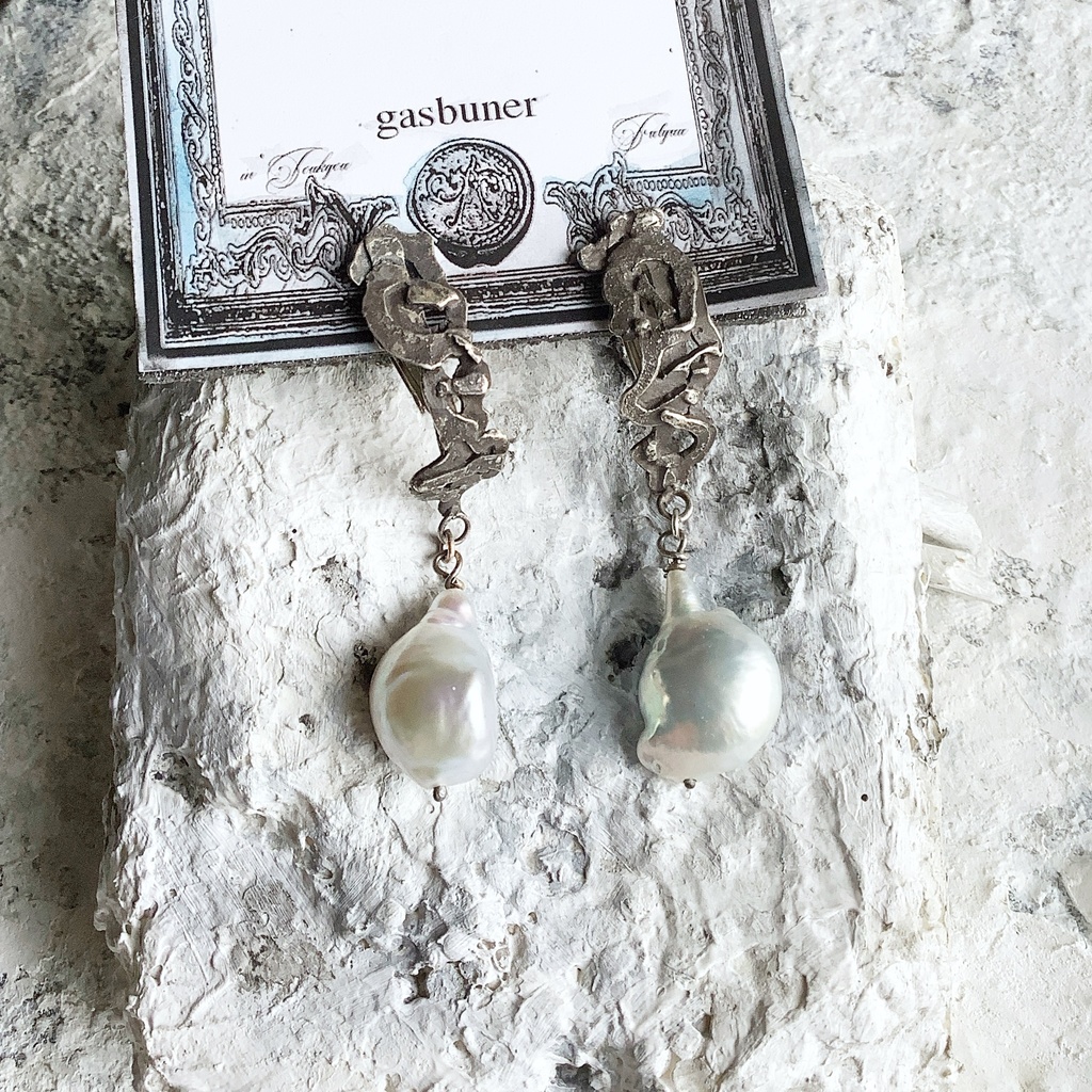 TTイヤリング バロックパール