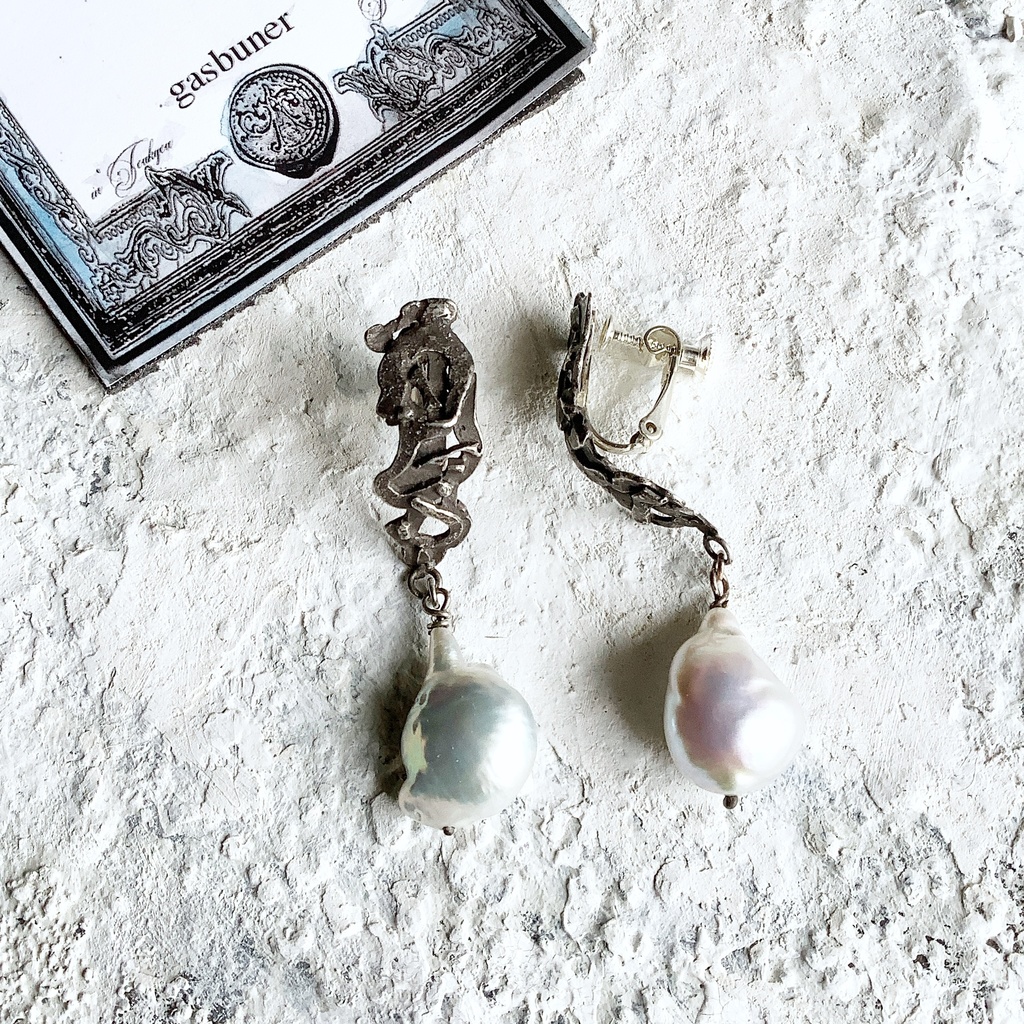 TTイヤリング バロックパール