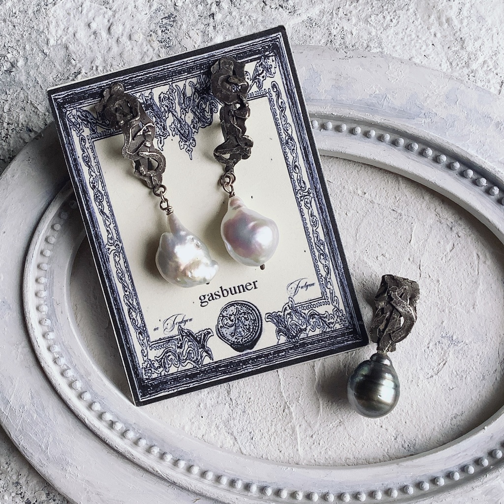 TTイヤリング バロックパール