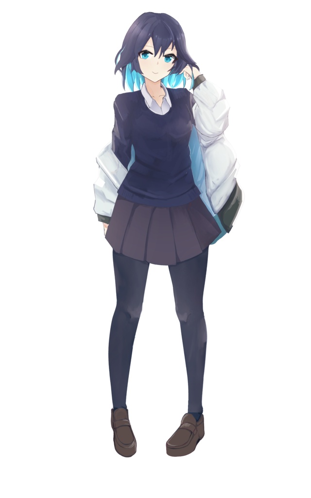 【無料/有料】全身立ち絵素材_女学生_女の子_女性