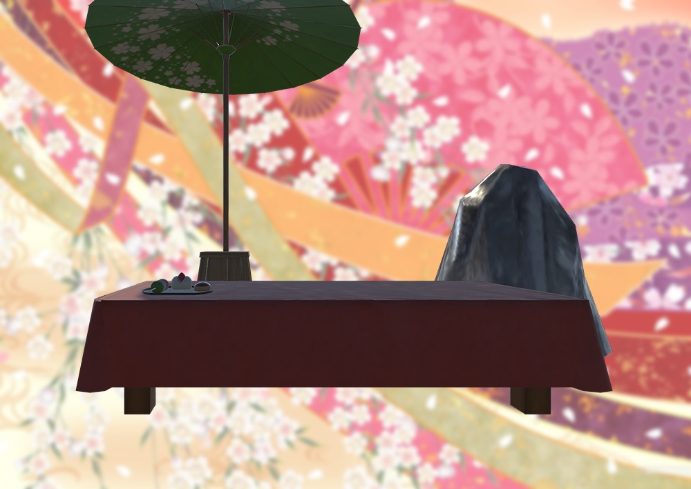 【VRChat向け3Dモデル】縁台