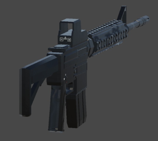 【無料版あり】IL-MFアサルトライフル + HoloSight【3Dモデル】