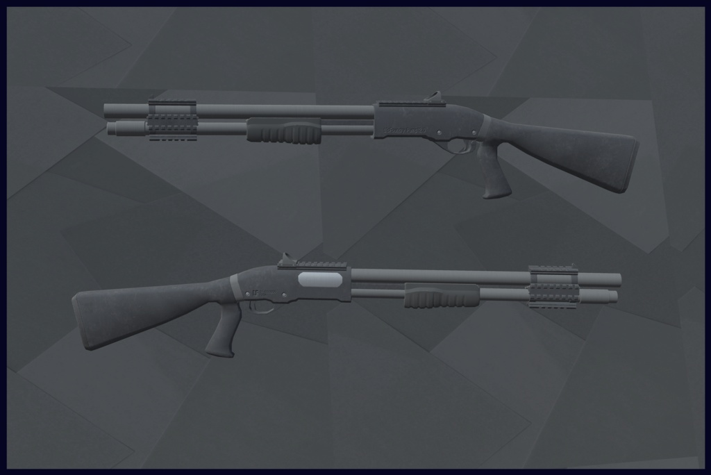 【3Dモデル】ポンプアクションショットガン:LF-PUMP12.0