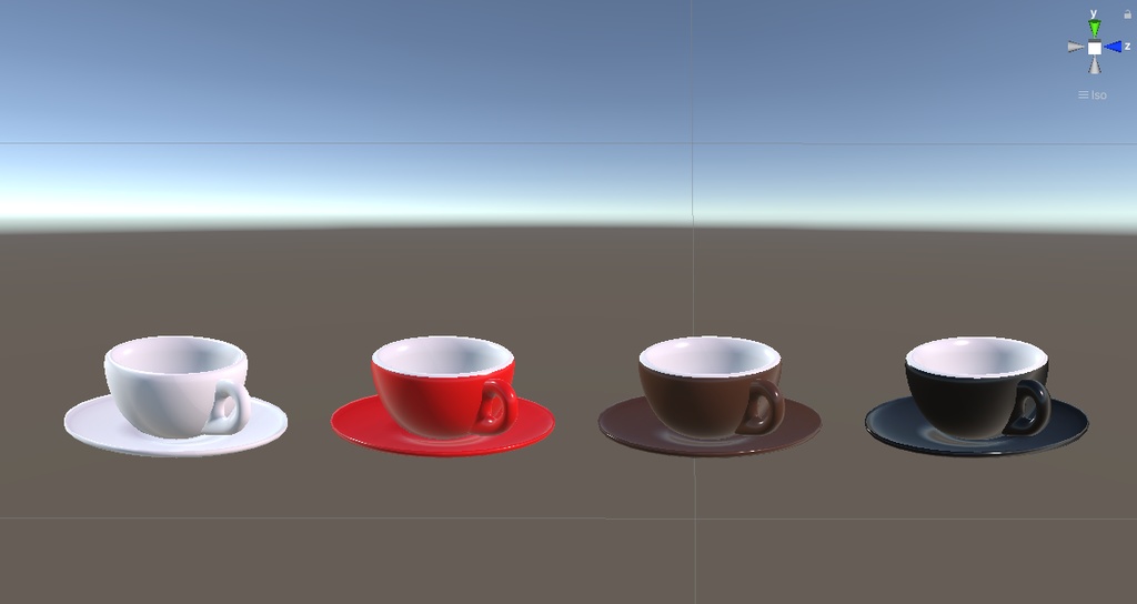 カップ & ソーサ― / FBXデータ