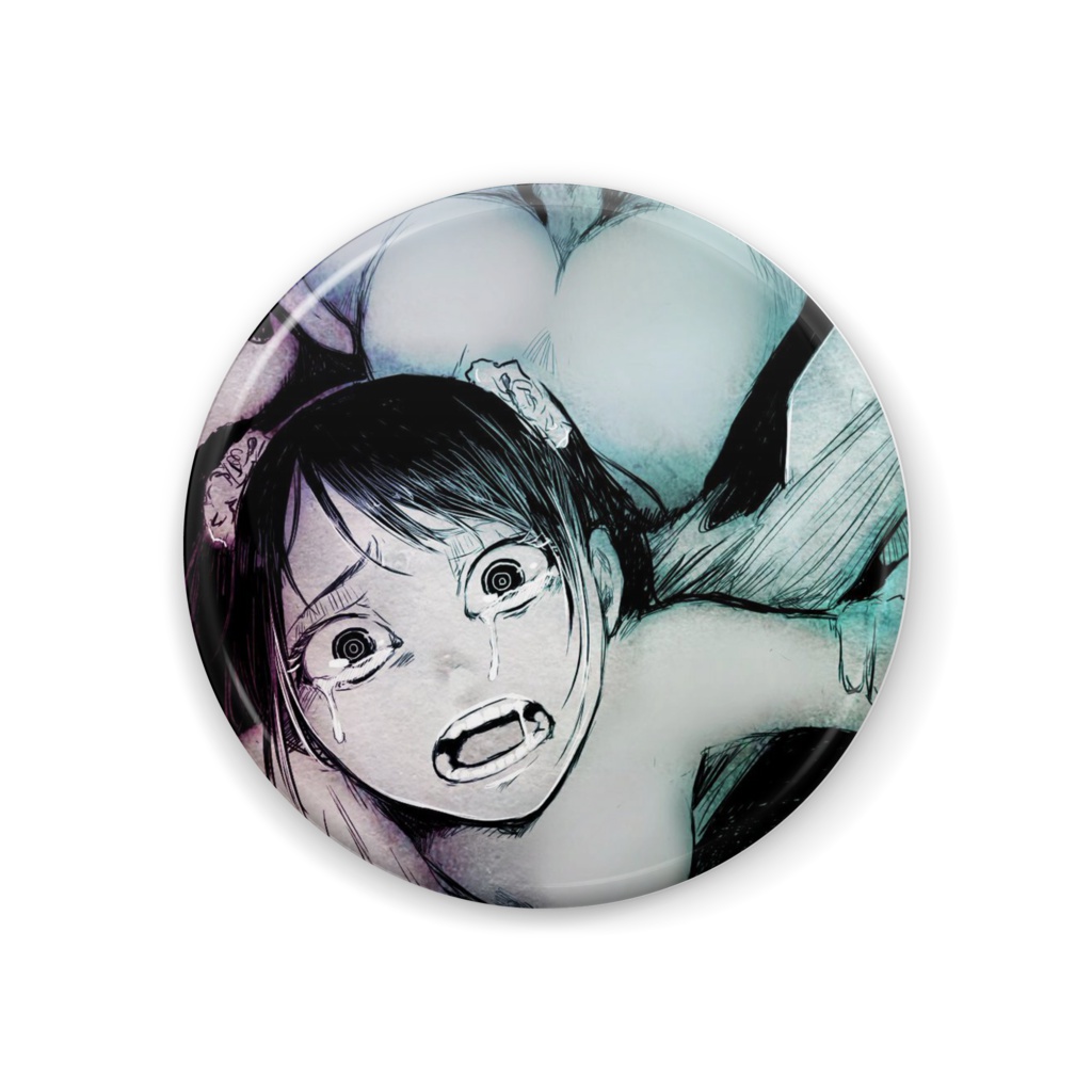 犯されてる缶バッジ