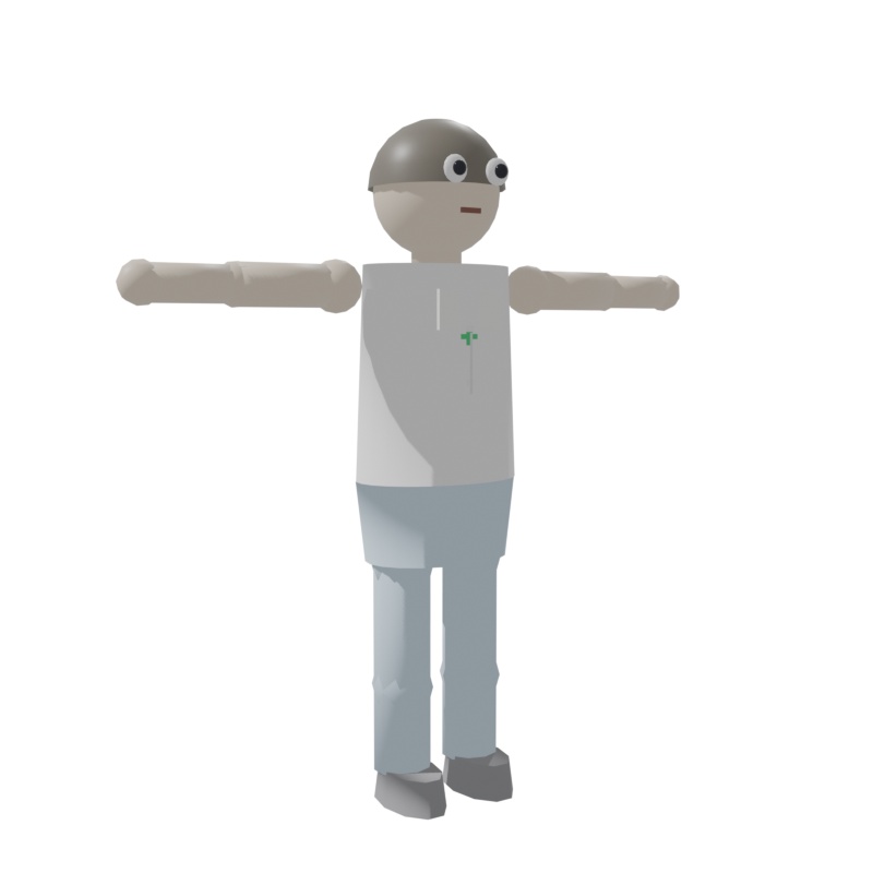 ローポリ 3Dモデル 職業別6体セット | Unity / Blender対応 | FBX / OBJ