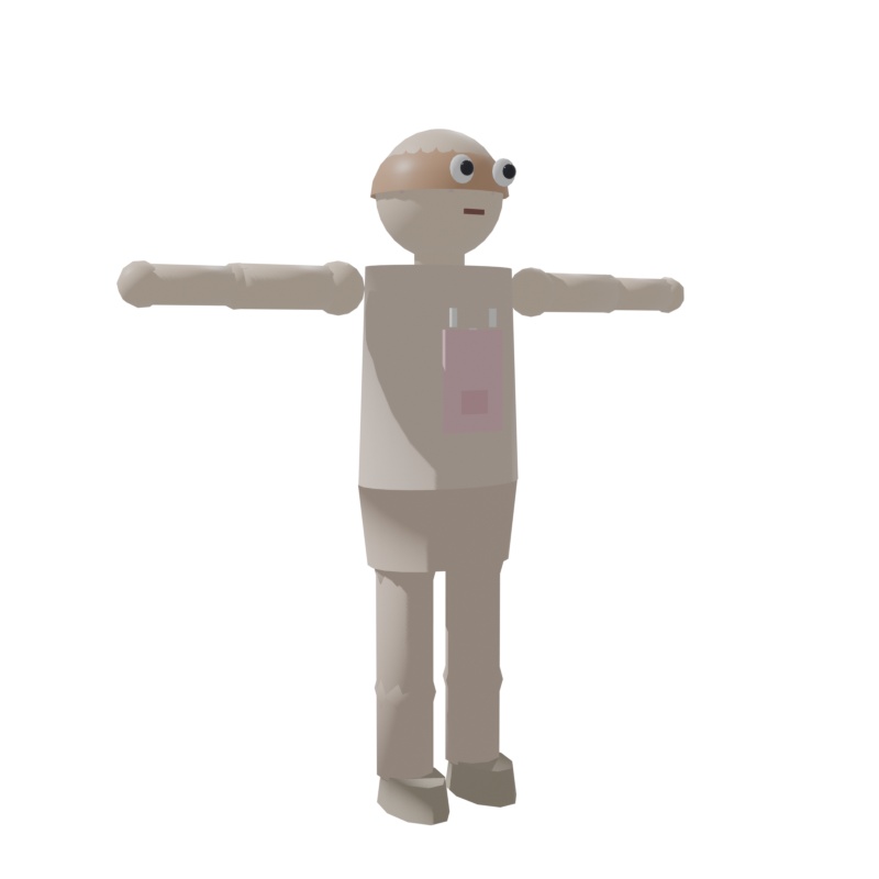 ローポリ 3Dモデル 職業別6体セット | Unity / Blender対応 | FBX / OBJ