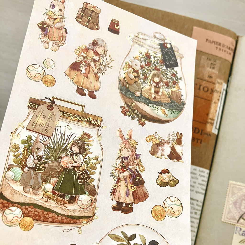 箔押しシールシート