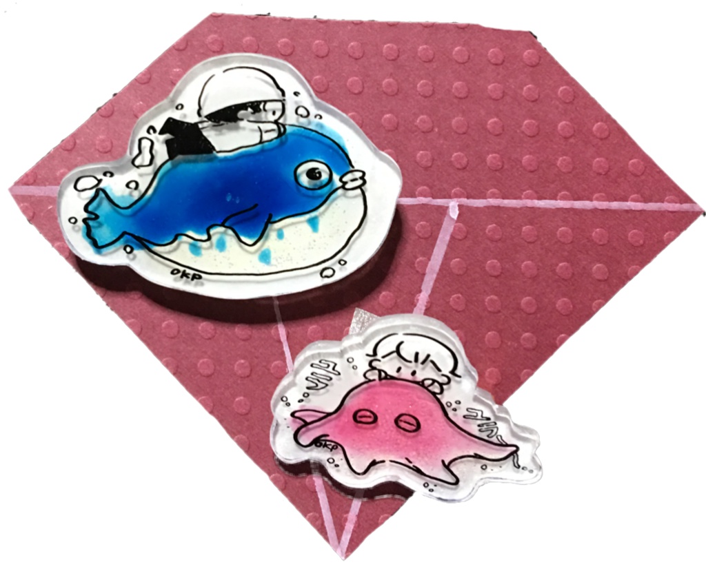 プラ板ブローチ