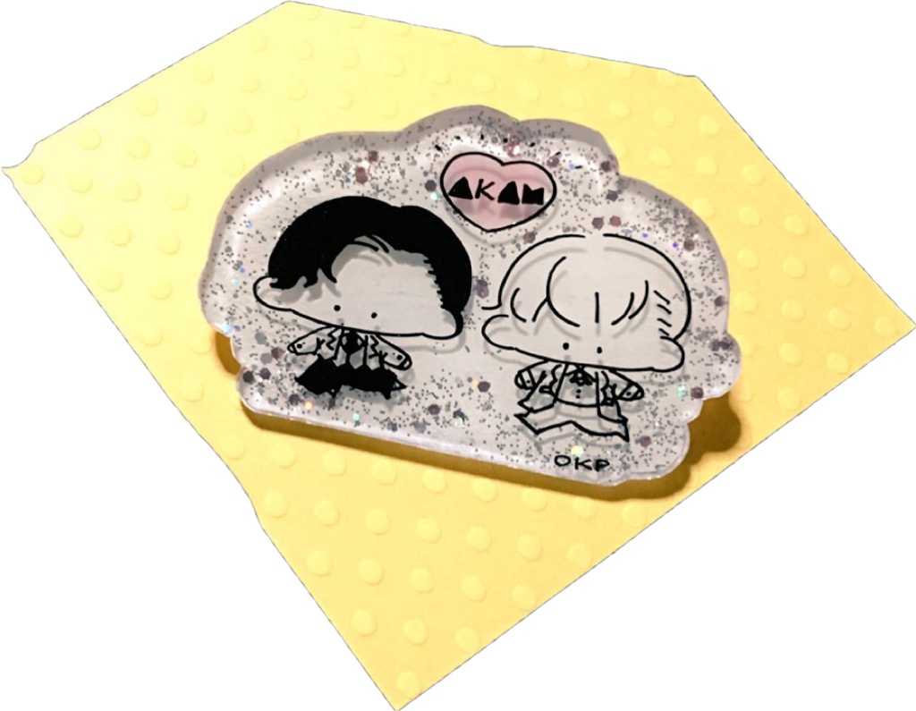 プラ板ブローチ