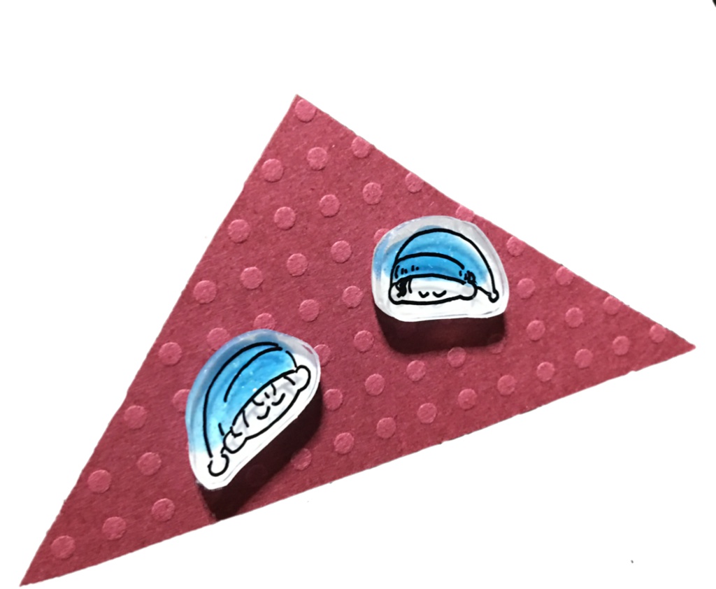 akamすよすよプラ板ピアス
