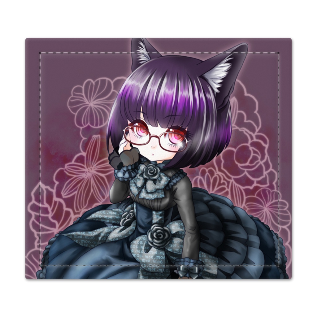 メガネにゃんさん捺印マット