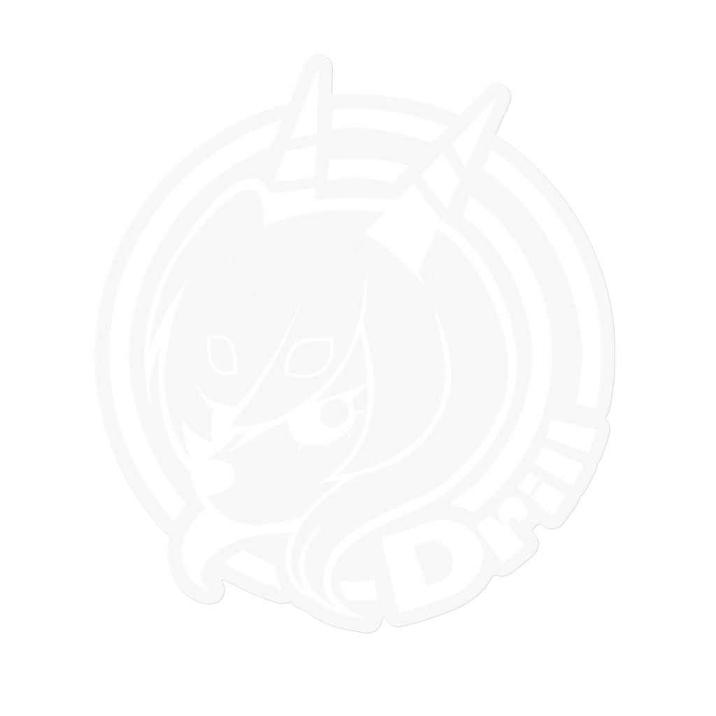 ドリルロゴステッカー・クリア