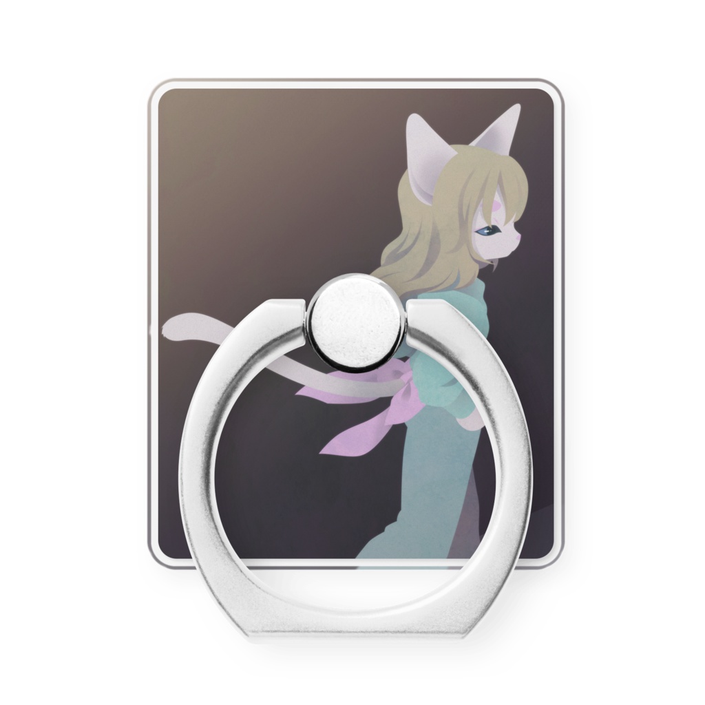 てくてくねこスマホリング
