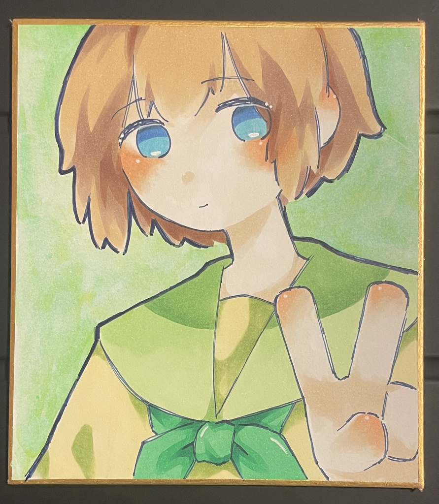イラスト色紙 オリジナル