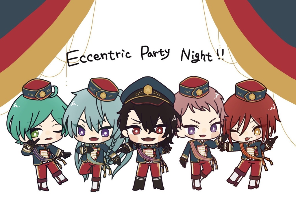 カードステッカー Eccentric Party Night - あずまの小屋 - BOOTH