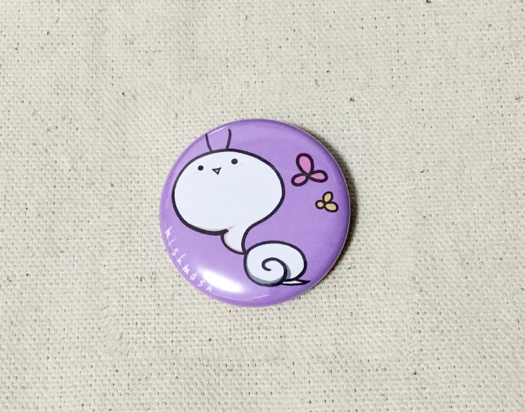 かたつむりくん缶バッジ(38mm)