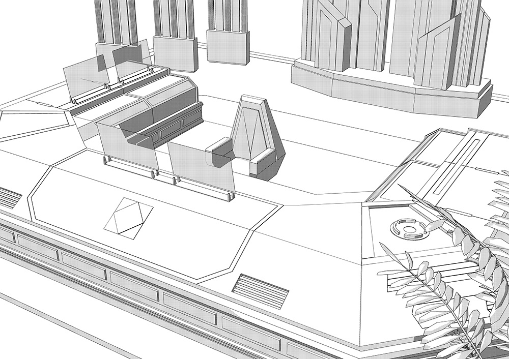 【3D素材】FF7 神羅カンパニー 社長室