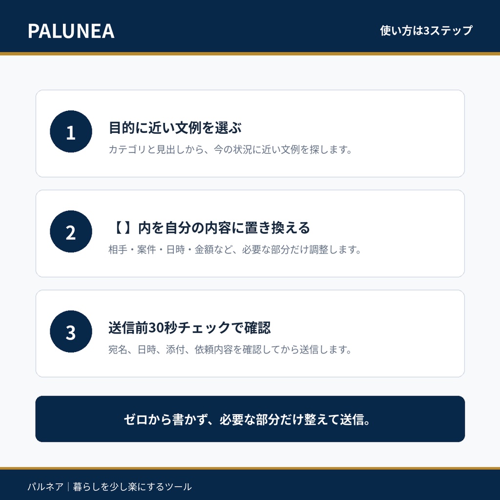 伝わるビジネスメール文例集100|コピペで使える仕事メールテンプレート【PDF64ページ】