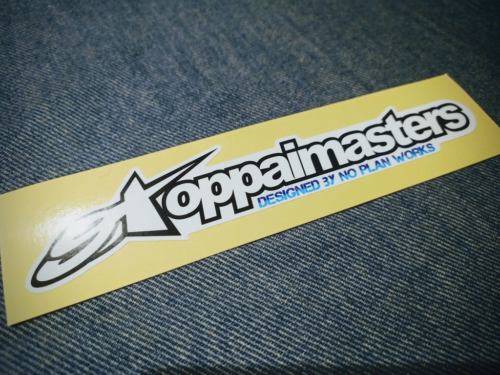 oppaimasters ステッカー