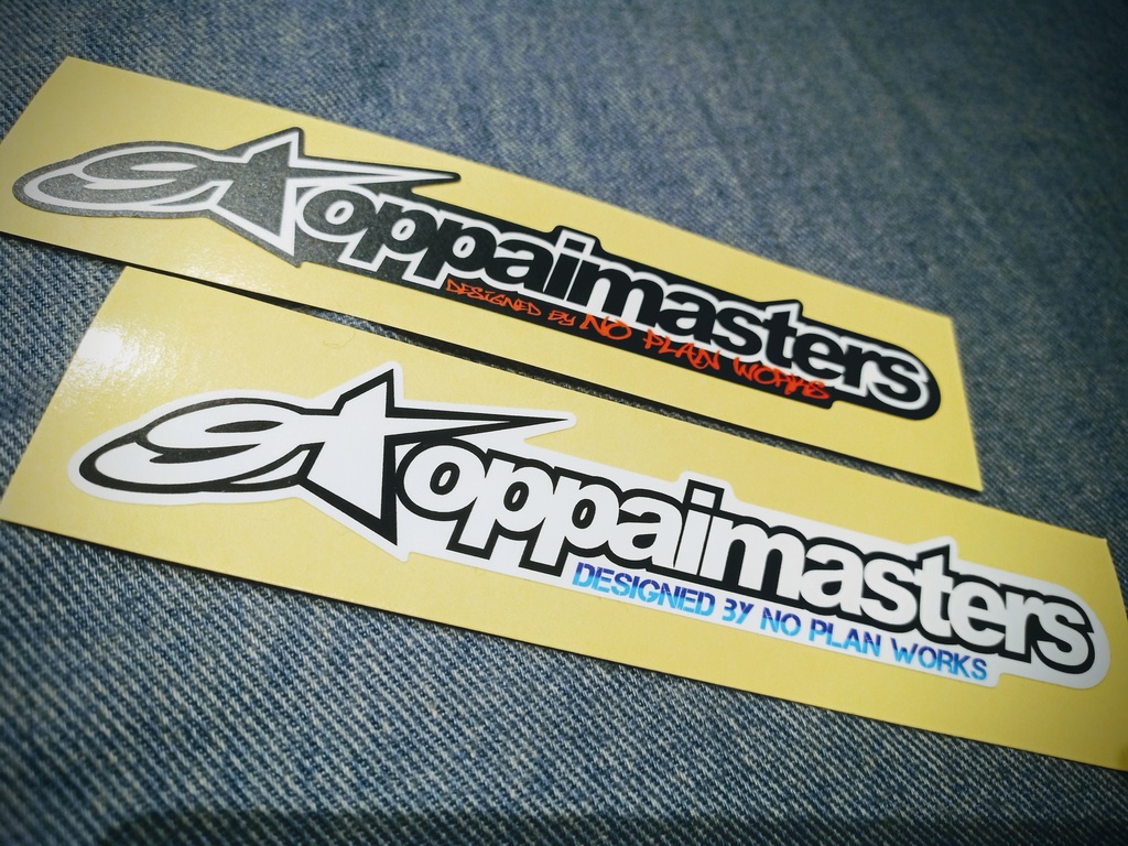oppaimasters　ステッカー