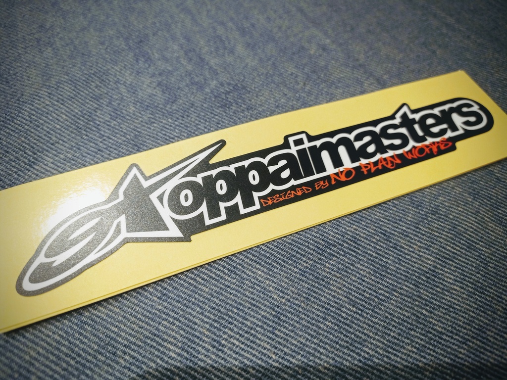 oppaimasters ステッカー