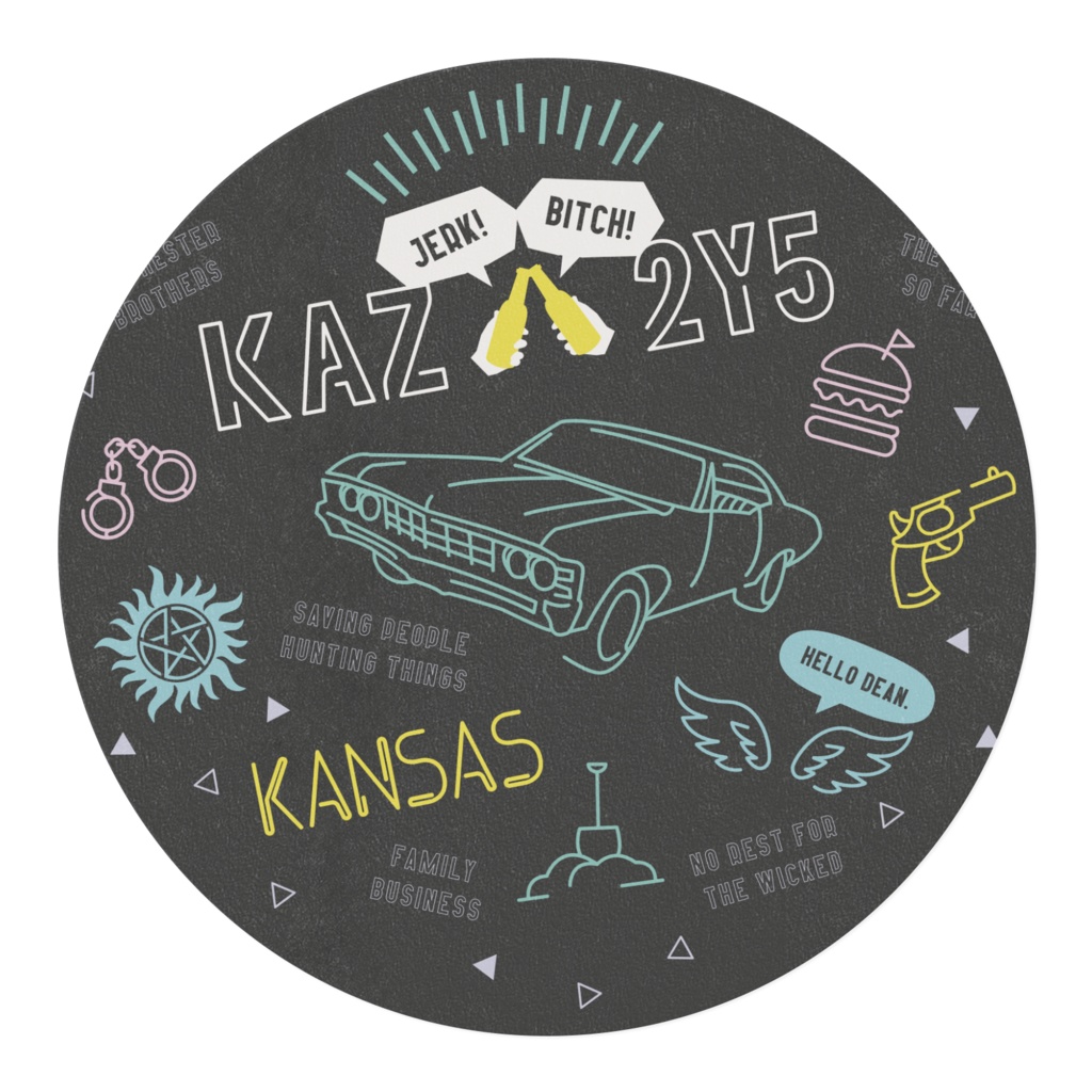 SPN06 インパラ ネオンサイン マスキングテープ