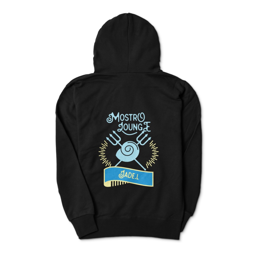 TSW035 ツイステ オクタヴィネル寮 モストロラウンジ ジェイド イメージ ジップパーカー/両面