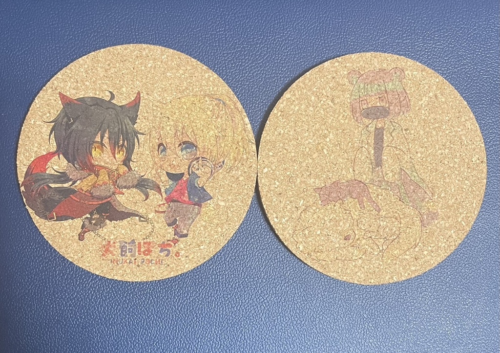 コルクコースター2種+1種　白黒ぽち。/マスター動物組/シークレット　