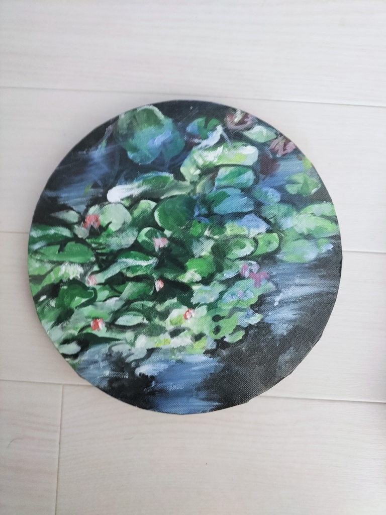 蓮の絵画
