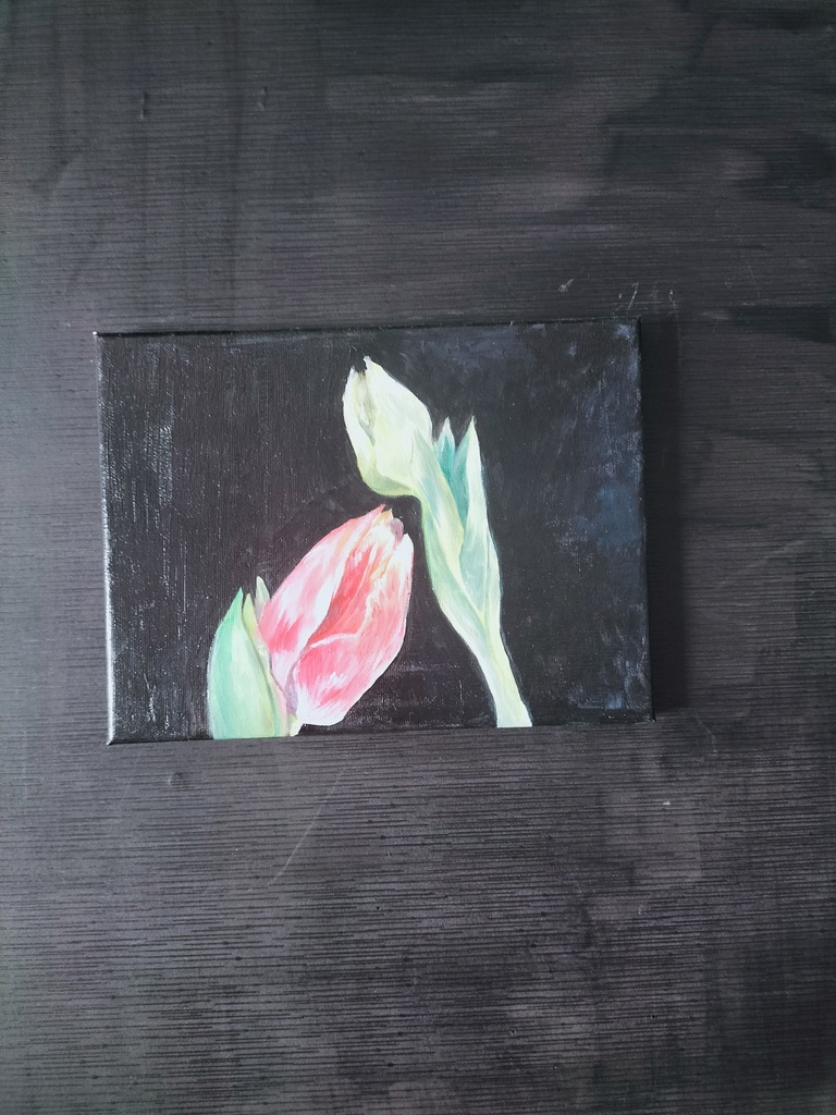 チューリップの絵画