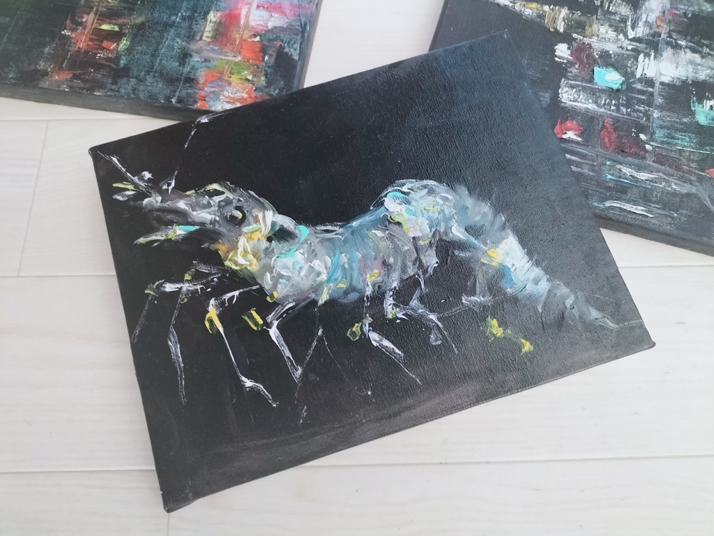 海老の絵画
