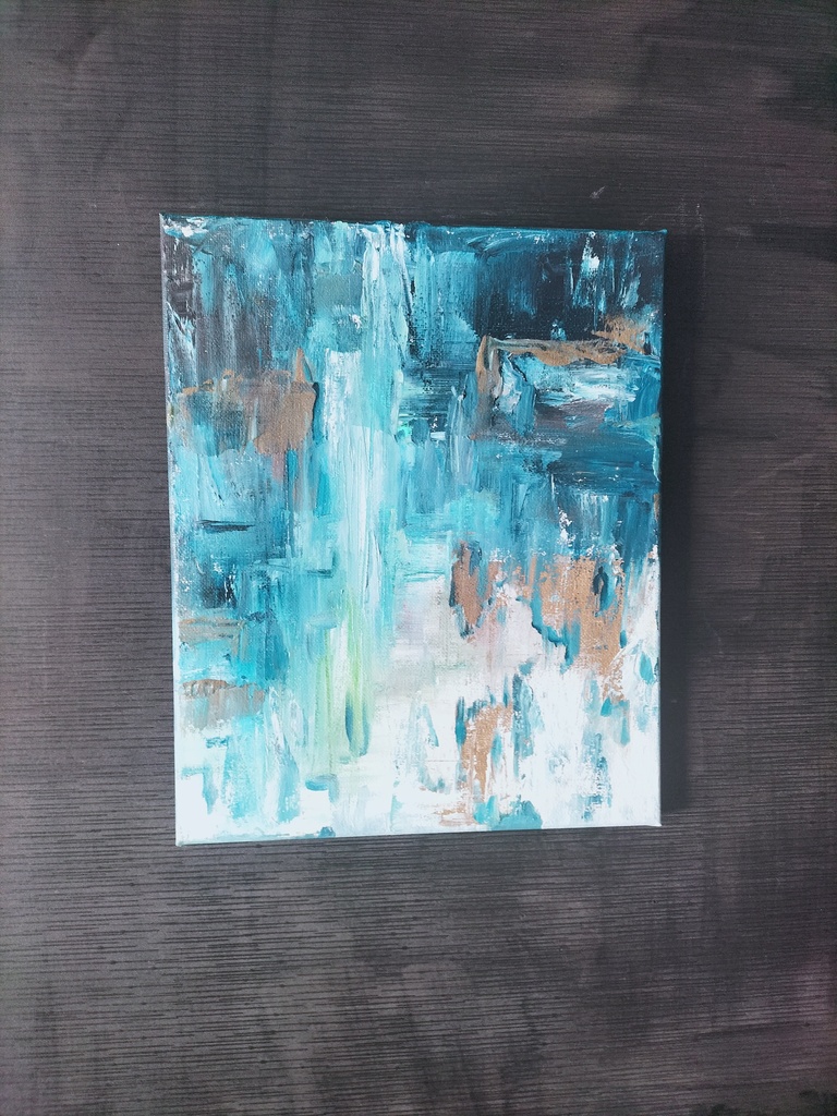 青の抽象画