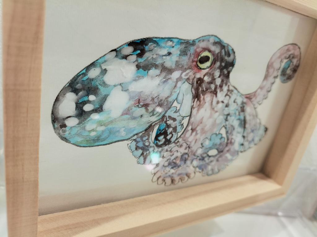 蛸 日本画 原画