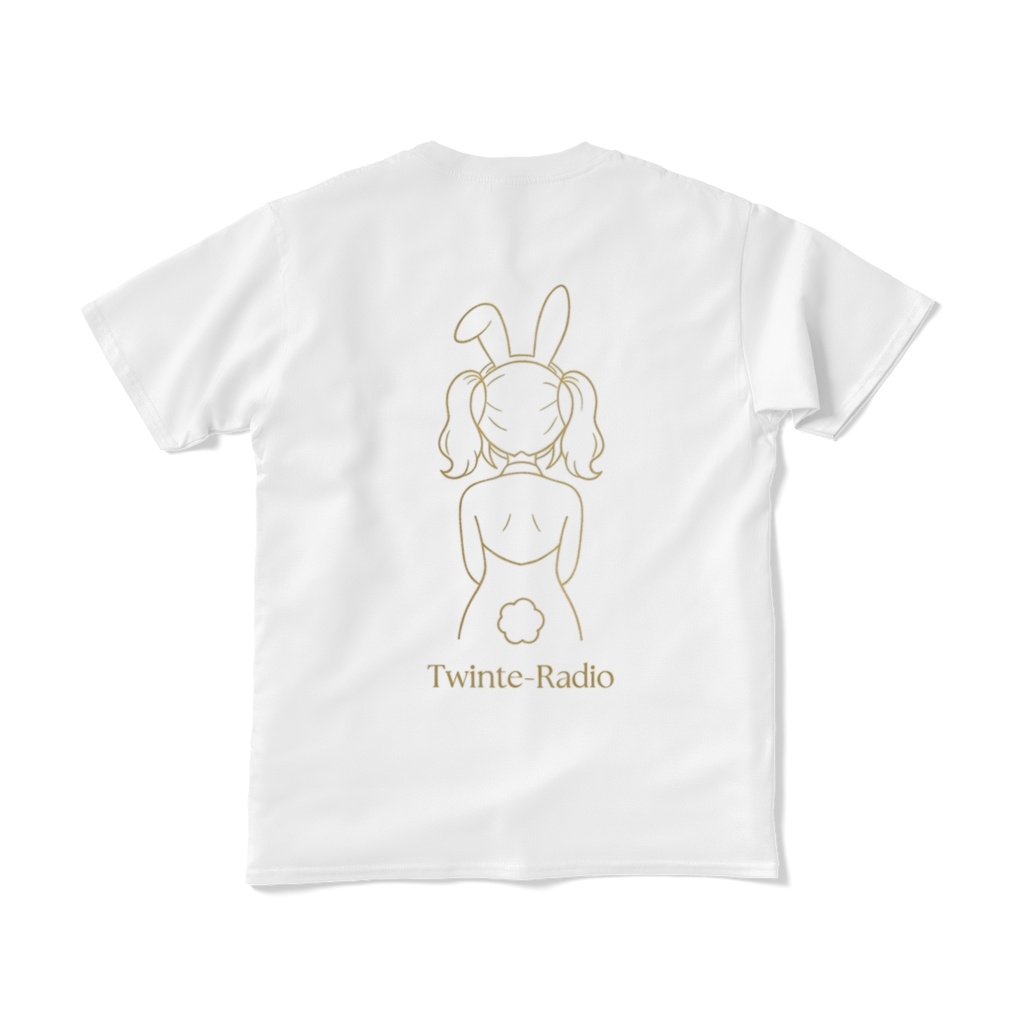 TwT Akari Flare バニーTシャツ(白) ※裏面バニーあり