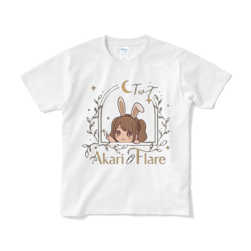 TwT Akari Flare バニーTシャツ（白） ※裏面バニーあり