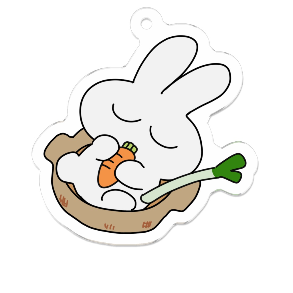 クローンうさぎのお鍋アクキー