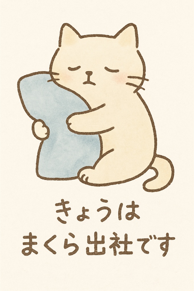 夢で働く猫ちゃん