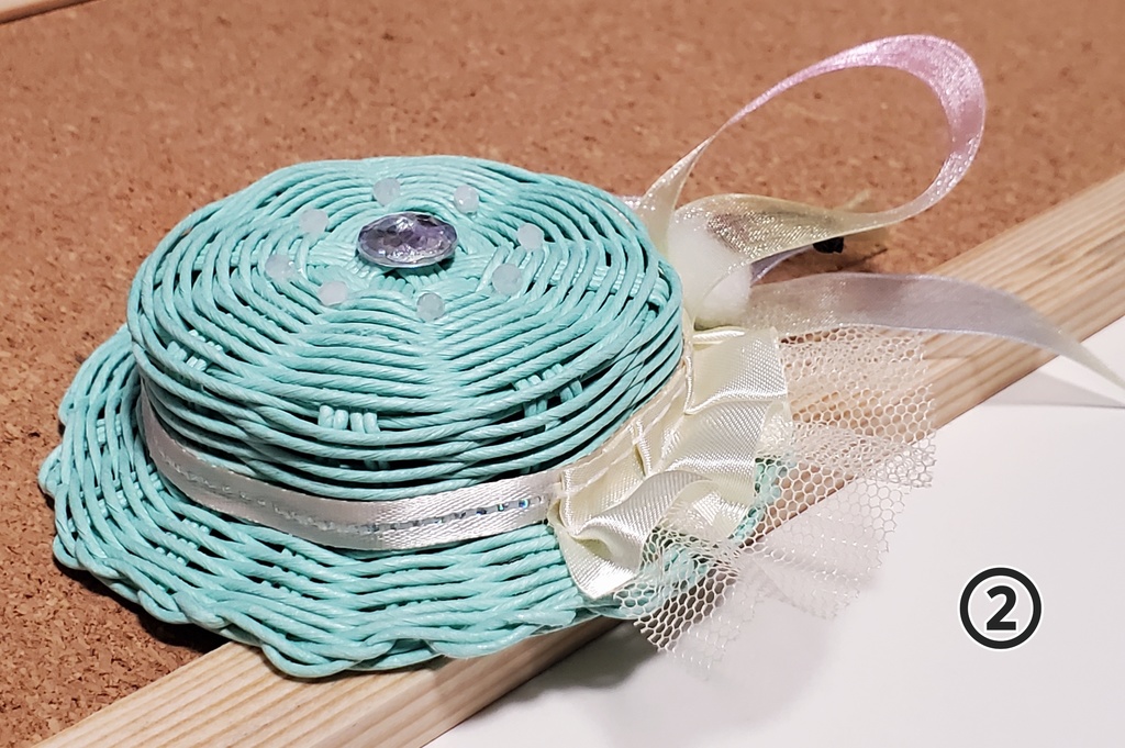 カンカン帽【緑系】