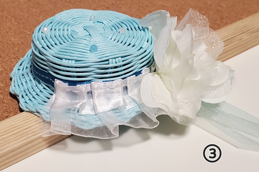 カンカン帽【青系】