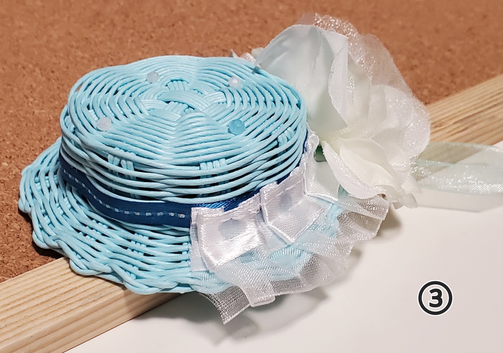 カンカン帽【青系】